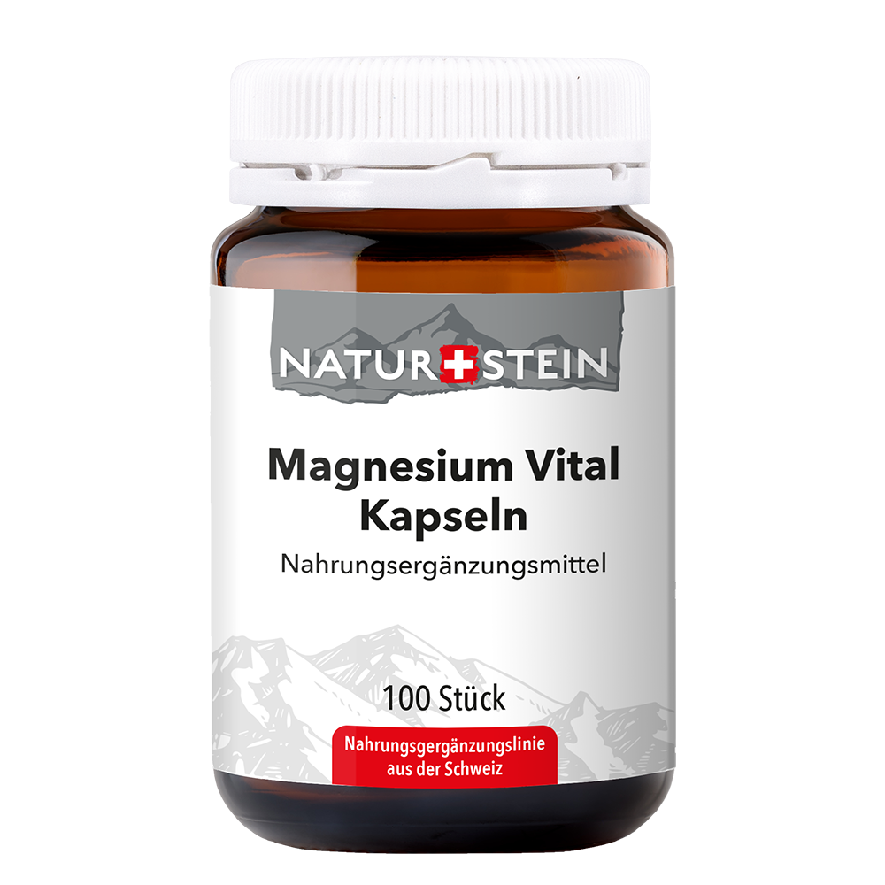 Naturstein Magnesium Vital Kaps Glasfl 100 Stk