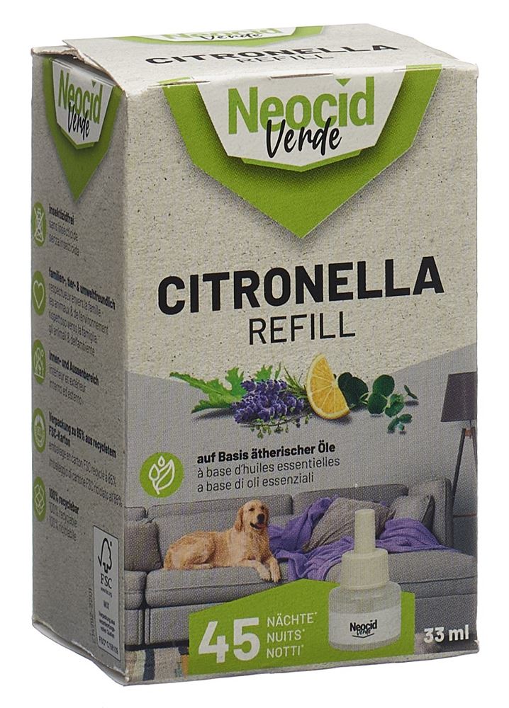 Neocid Verde Citronella Refill Fl 33 ml