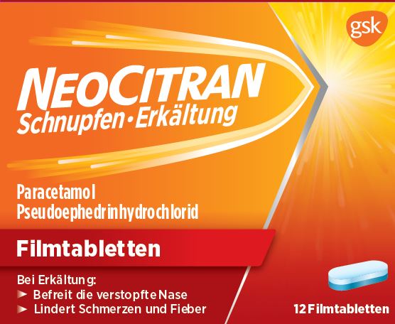 NeoCitran Schnupfen/Erkältung Filmtabl 12 Stk