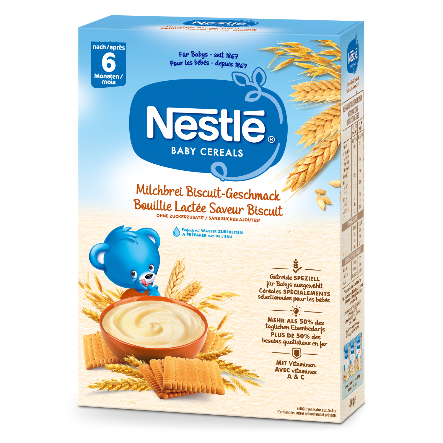 Nestlé Baby Cereals Biscuit Geschmack 450 g