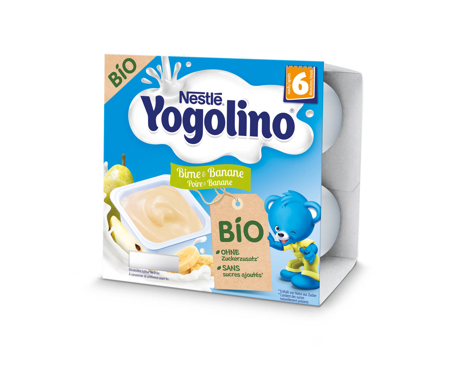 Nestlé Yogolino Bio Birne Banane 4 x 90 g