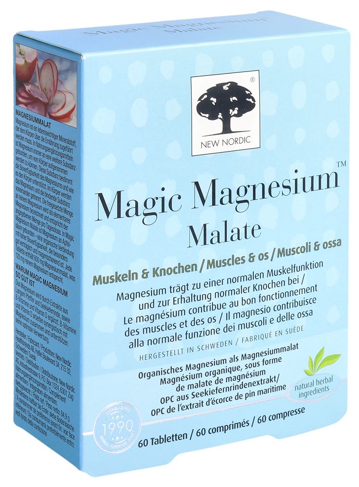 New Nordic Magic Magnesium Malate Tabl Box 60 Stk