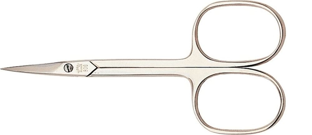 Nippes Hautschere 9cm spitz vernickelt