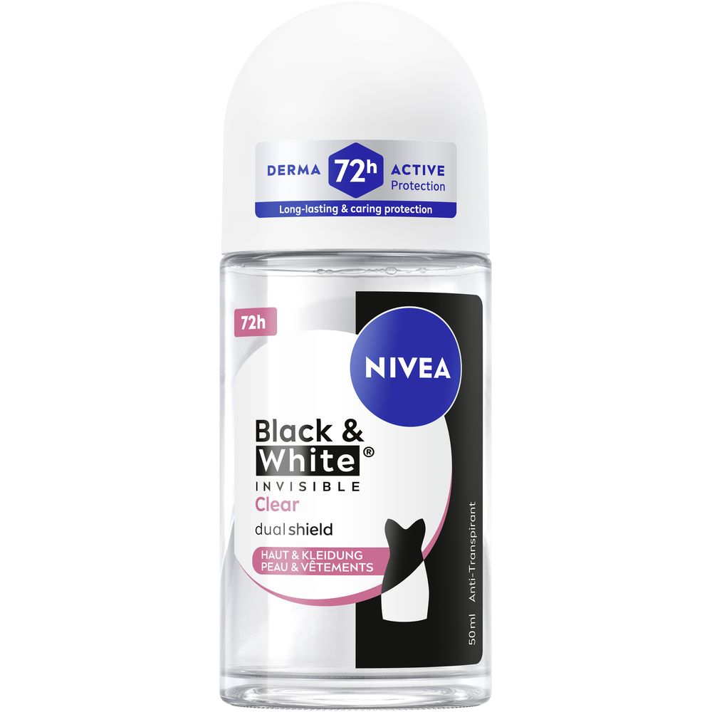Nivea Deo Invisible Black & White Clear Roll-on Female 50 ml