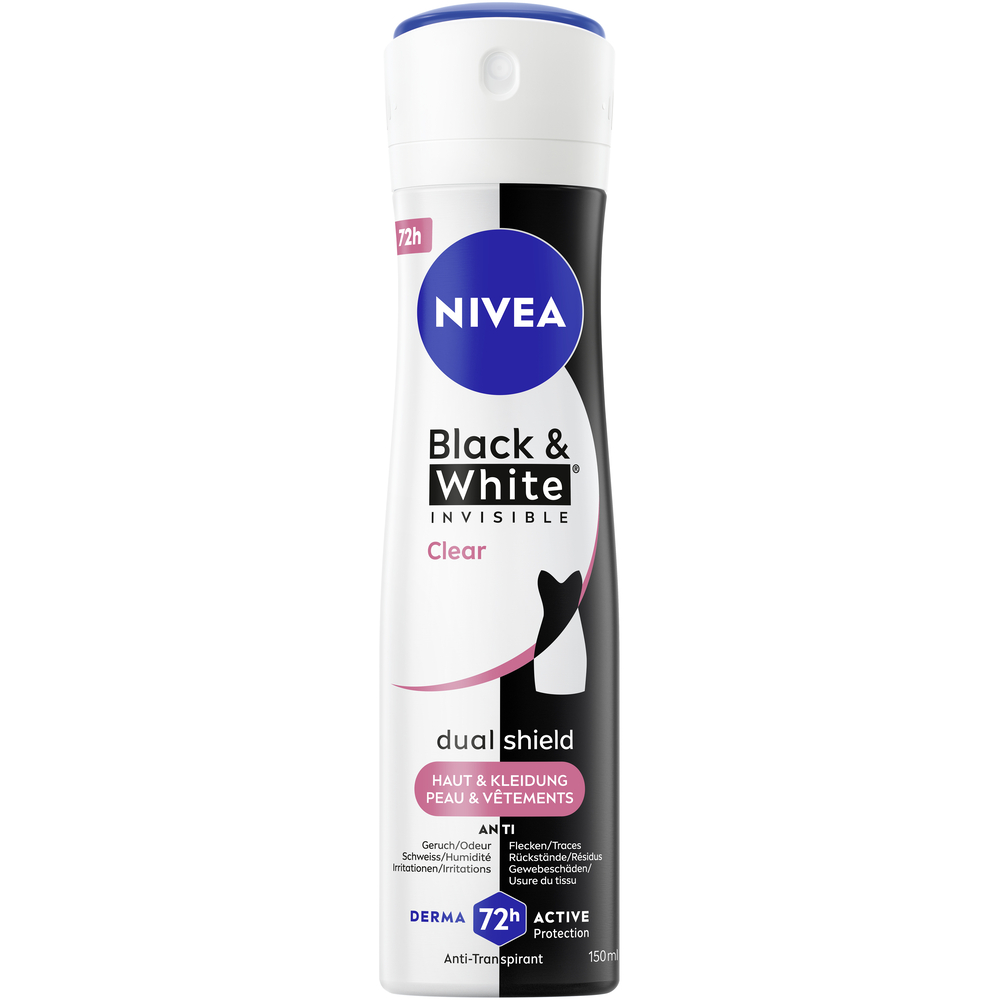 Nivea Deo Invisible Black & White Clear Spray Female 150 ml