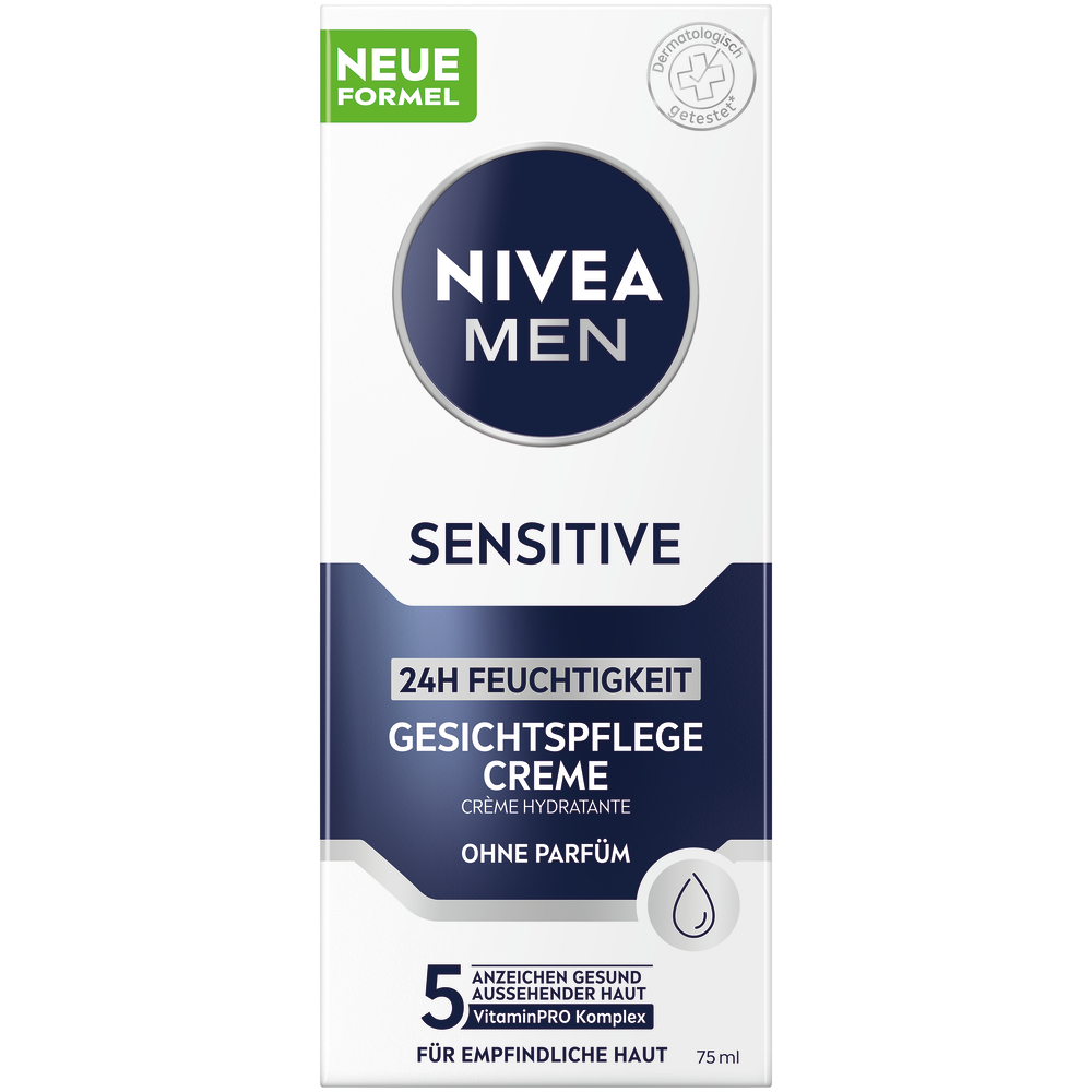 Nivea MEN Feuchtigkeitscreme Sensitive Tb 75 ml