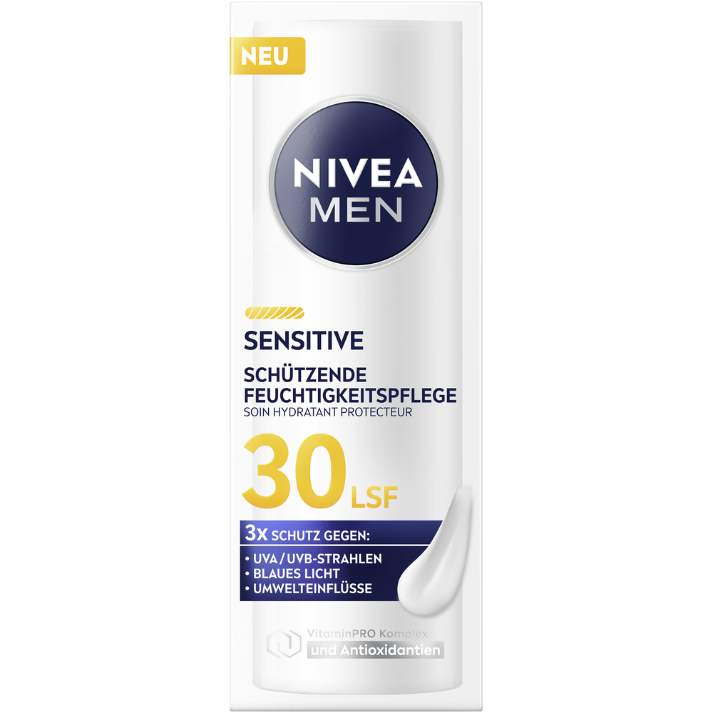 Nivea MEN Feuchtigkeitspflege sensitive schützend Lsf30 50 ml