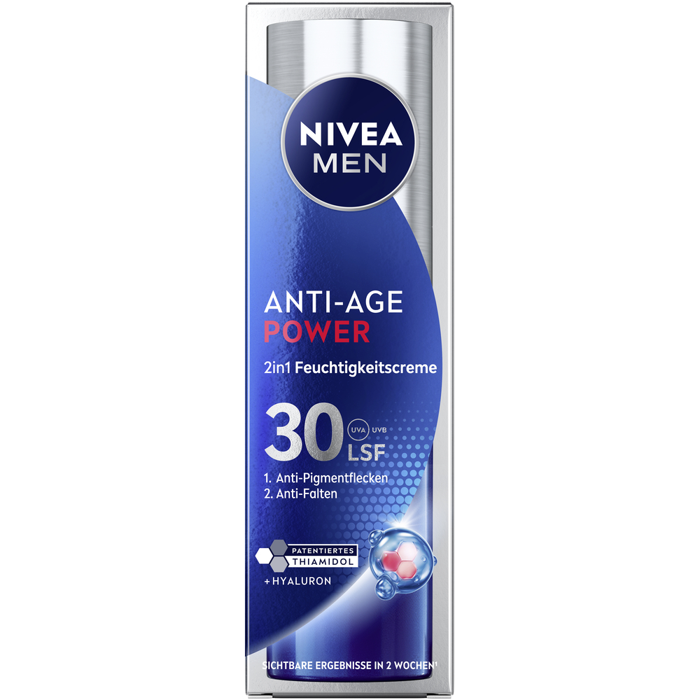 Nivea MEN Power Feuchtigkeitscreme 2in1 Anti-Age Thiamidol & Hyaluron Lsf30 50 ml