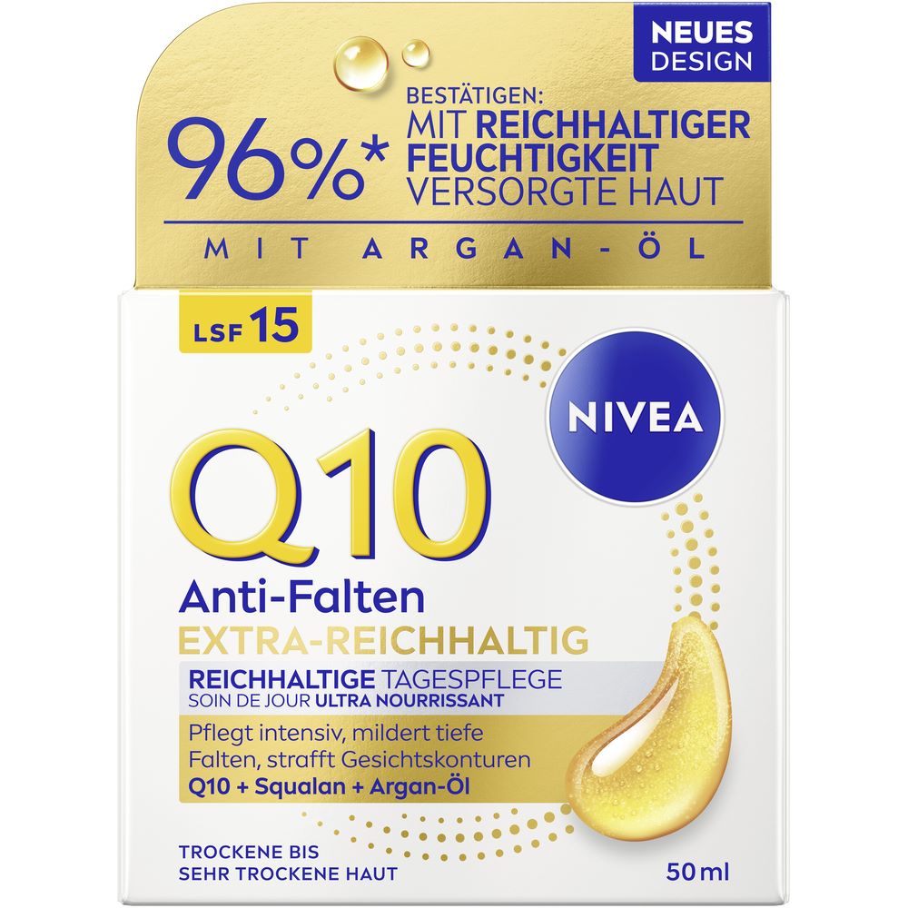 Nivea Q10 Power Tagespflege Anti-Falten extra reichhaltig Lsf15 50 ml
