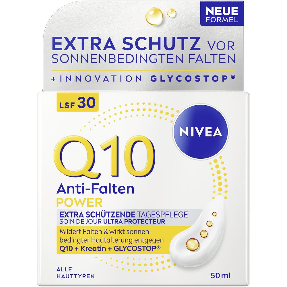 Nivea Q10 Power Tagespflege Anti-Falten extra schützend Lsf30 50 ml