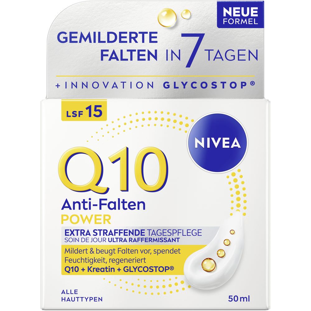 Nivea Q10 Power Tagespflege Anti-Falten straffend Lsf15 50 ml