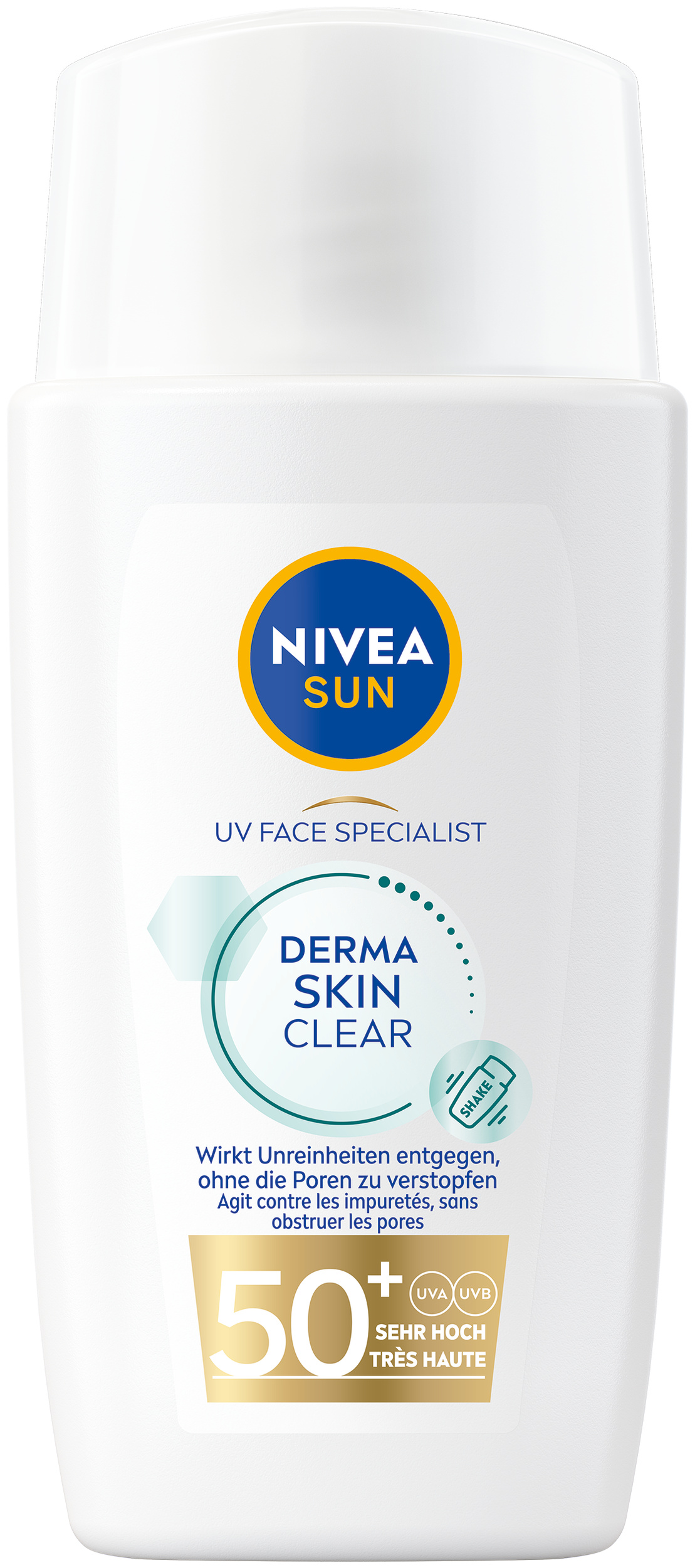 Nivea SUN UV Face Derma Skin Clear Lsf50+ Fl 40 ml