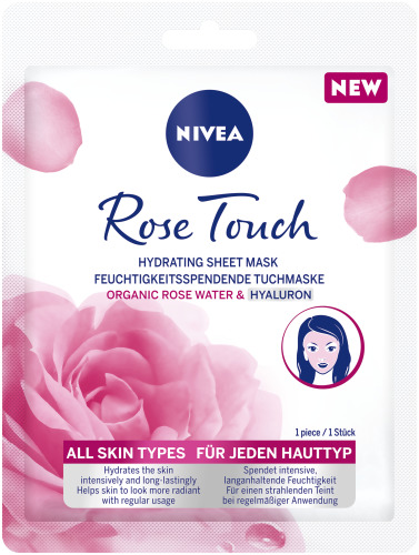 Nivea Tuchmaske feuchtigkeitspendend Rose Touch Btl