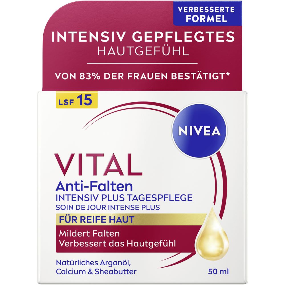 Nivea Vital Plus Tagespflege Anti-Falten intensiv Lsf15 50 ml
