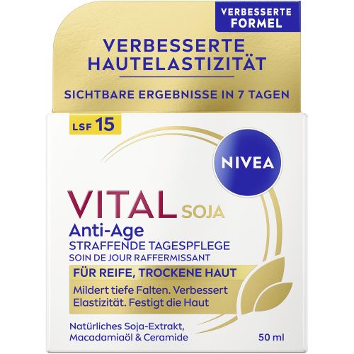 Nivea Vital Soja Anti-Age Tagescreme Lsf15 Topf 50 ml