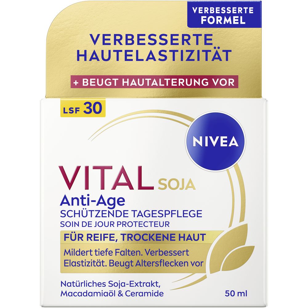 Nivea Vital Soja Tagespflege Anti-Age schützend Lsf30 50 ml