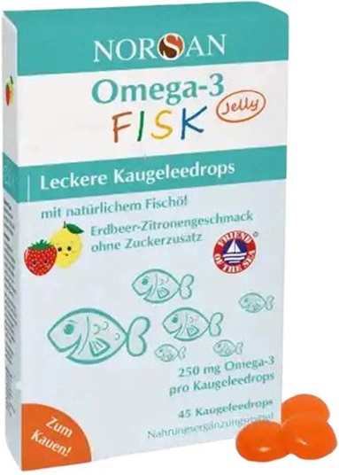 Norsan Omega-3 Fisk Jelly 120 Stk