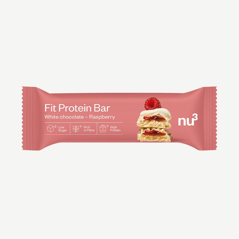 nu3 Fit Protein Bar White Choc Raspberry 55 g