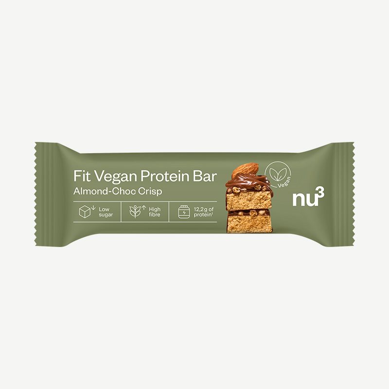 nu3 Fit Vegan Protein Bar Almond Choc Chip 50 g