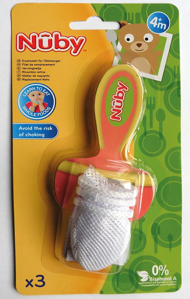 Nuby Ersatznetze Fruchtsauger Premium 3 Stk