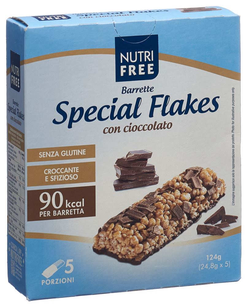 Nutrifree Flakes Schokoriegel glutenfrei 5 x 24.8 g