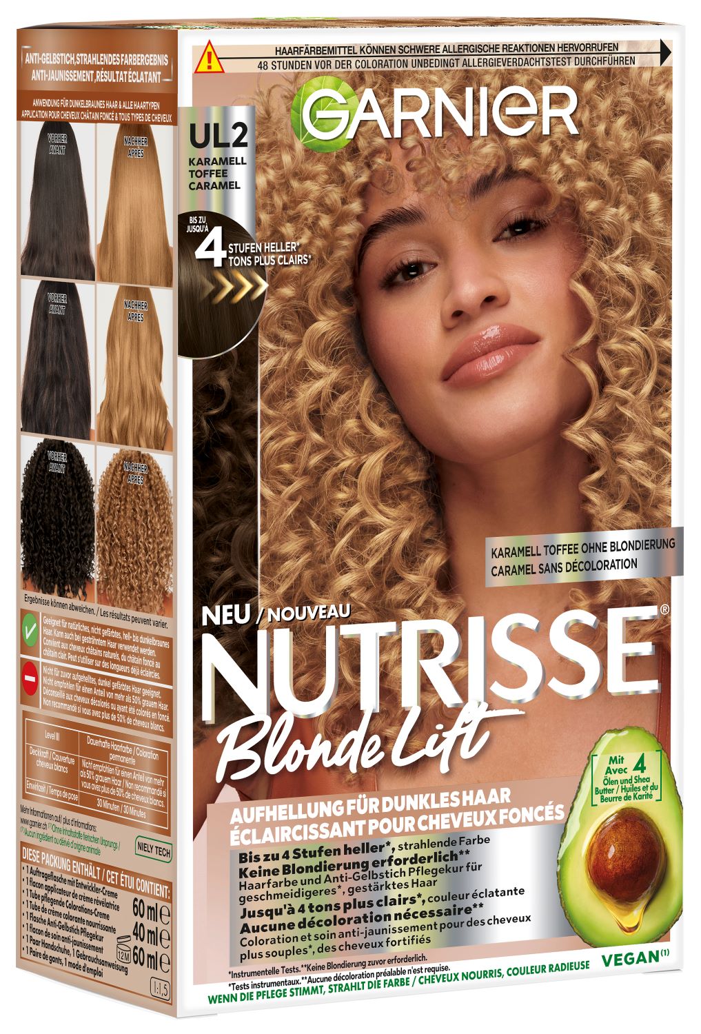 Nutrisse Blonde Lift Karamell Toffee Aufhellung für dunkles Haar UL2