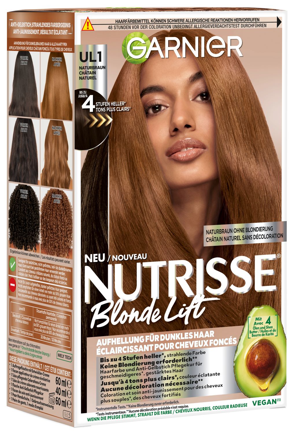 Nutrisse Blonde Lift Naturbraun Aufhellung für dunkles Haar UL1