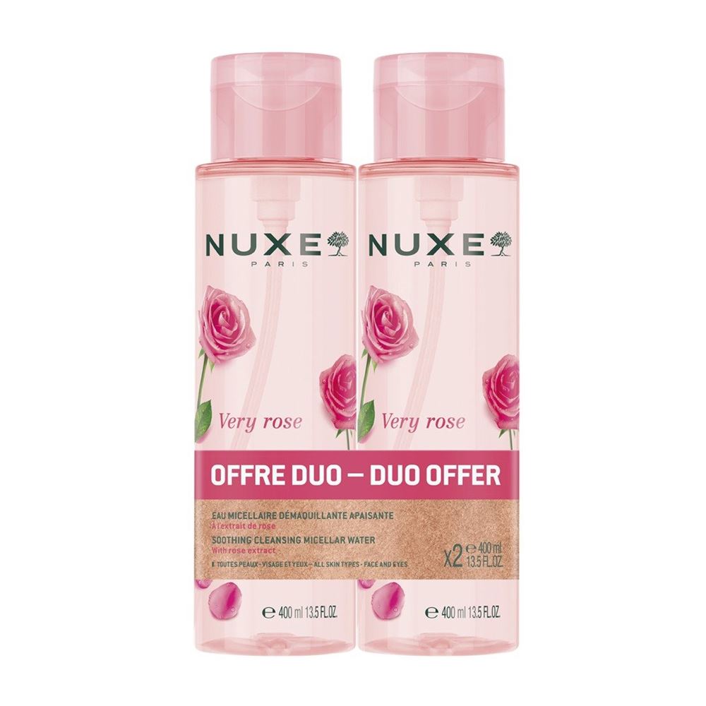 Nuxe Very Rose Beruhigendes Mizellenwasser 3-In-1 Duo 2 Stk