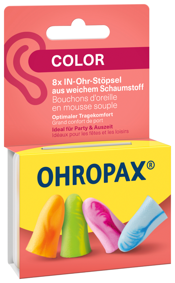 Ohropax Ohrstöpsel Color Soft 8 Stk