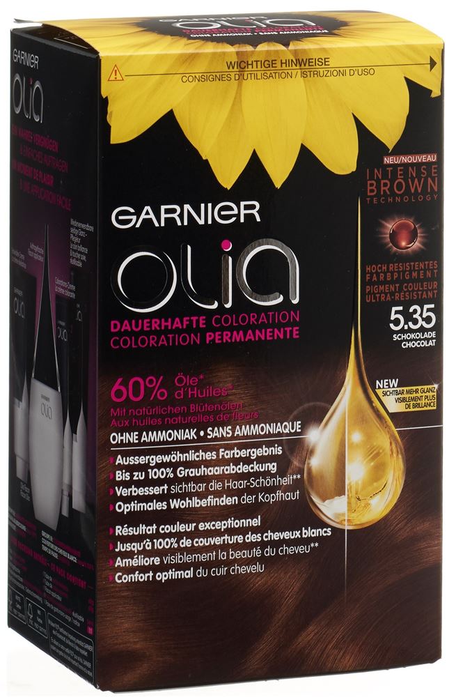Olia Haarfarbe 5.35 Intense Brown Schoko