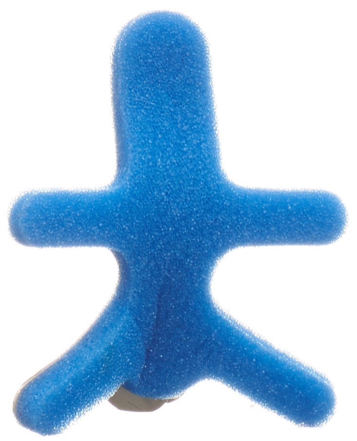 Omnimed Dalco Frog Fingerschiene M silber blau