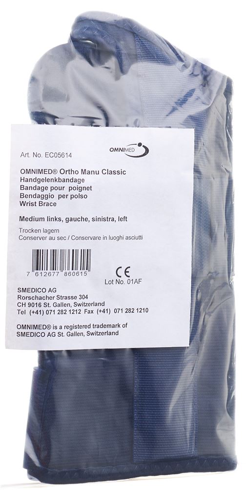Omnimed Ortho Manu Classic Handgelenkbandage 16.5-19cm links