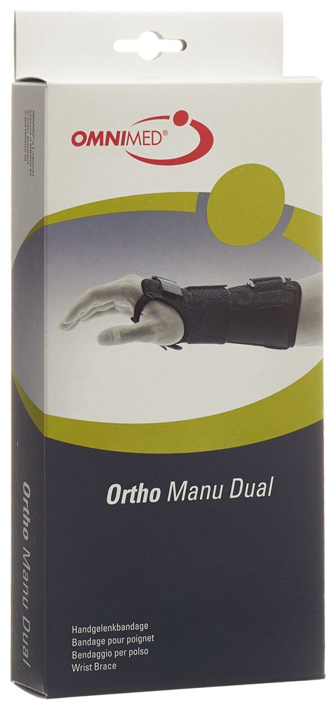 Omnimed Ortho Manu Dual Handgelenkbandage L schwarz