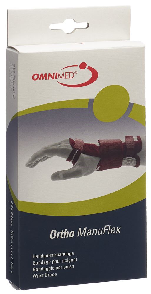 Omnimed Ortho Manu Flex Handgelenk-Bandage M 16cm rechts hautfarbig