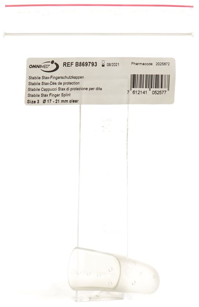 Omnimed Stax-Fingerschutzkappen Gr3 perforiert transparent