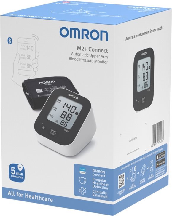 Omron Blutdruckmessgerät Oberarm M2+ Connect inklusive Gratisservice
