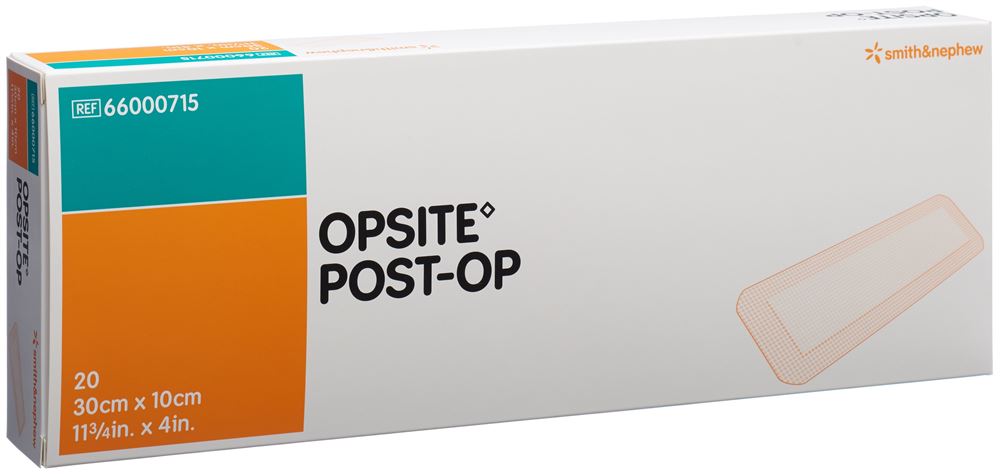 Opsite Post OP Folienverband 30x10cm steril Btl 20 Stk