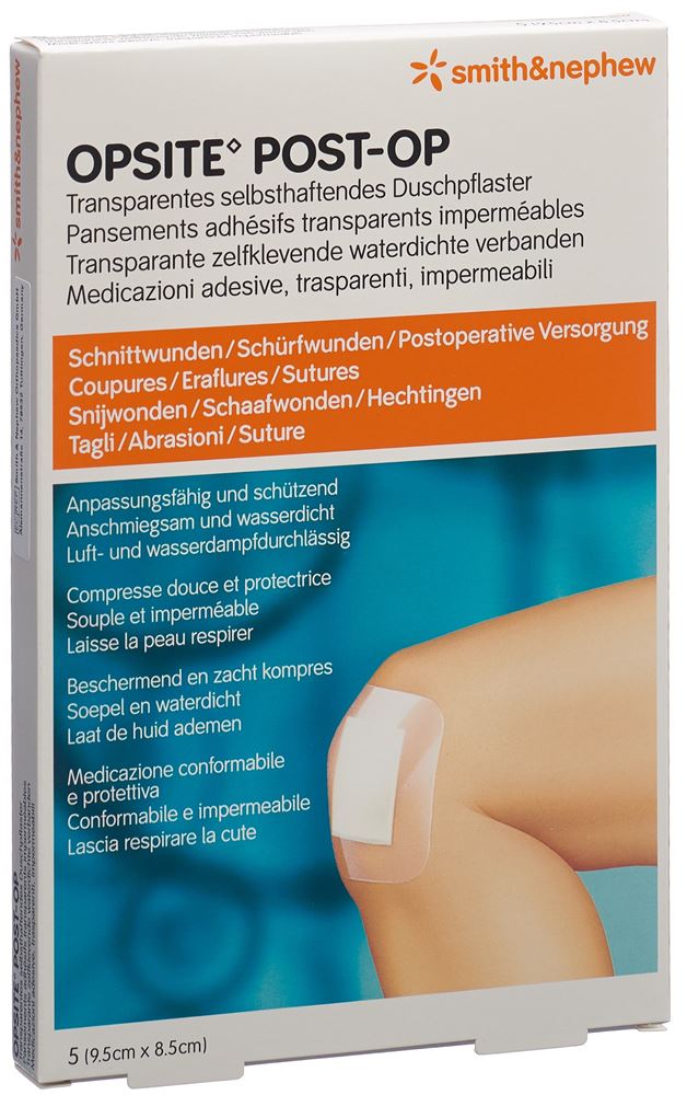 Opsite Post OP Folienverband 9.5×8.5cm steril Btl 5 Stk