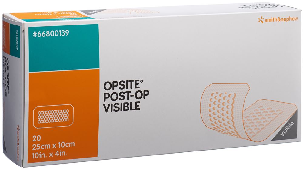 Opsite Post OP Visible transparenter Wundverband 25x10cm 20 Stk