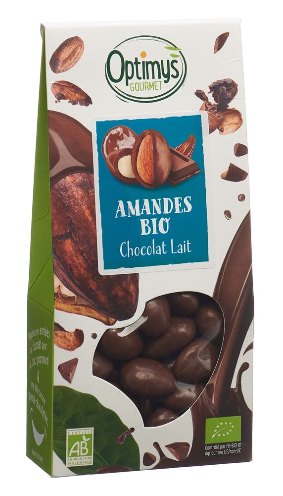 Optimy Genuss Mandeln Milchschokolade Bio 150 g
