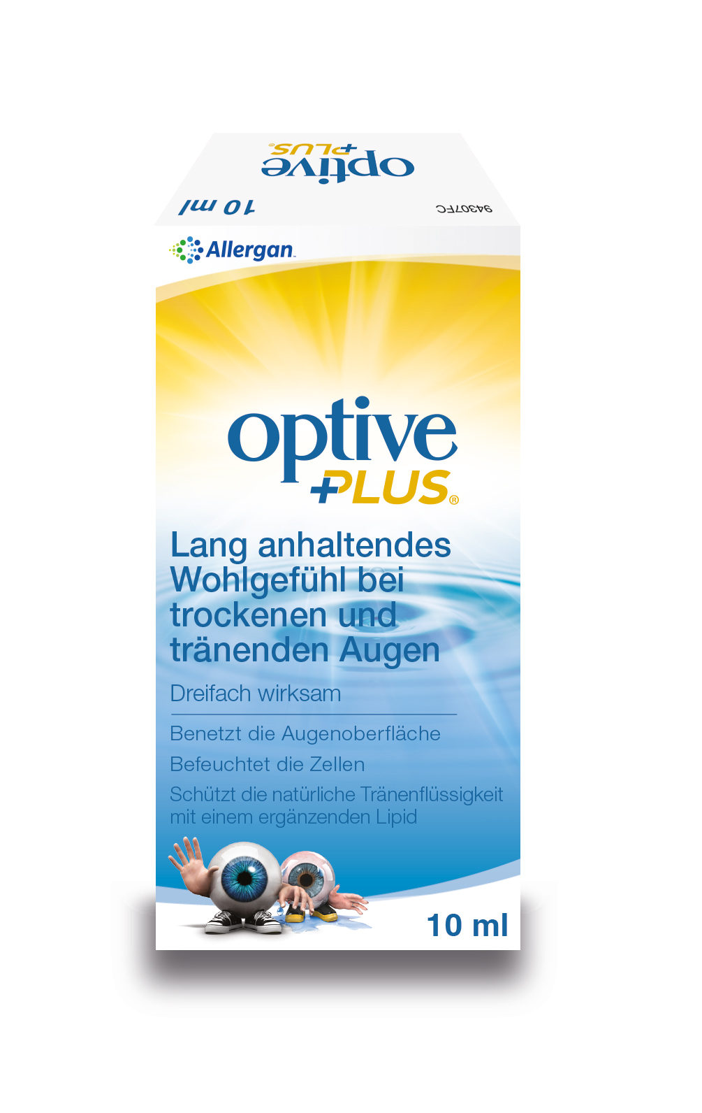 Optive Plus Augen-Pflegetropfen Fl 10 ml