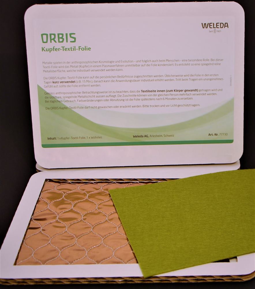 Orbis Kupfer-Textil-Folie grün