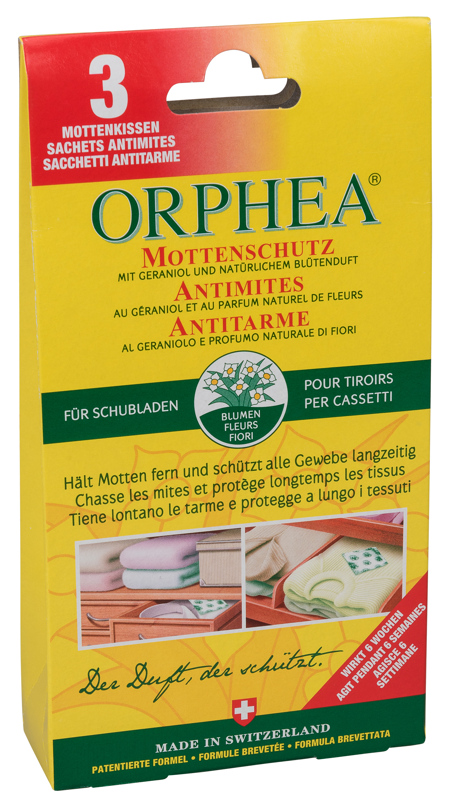 Orphea Mottenkissen Blütenduft 3 Stk