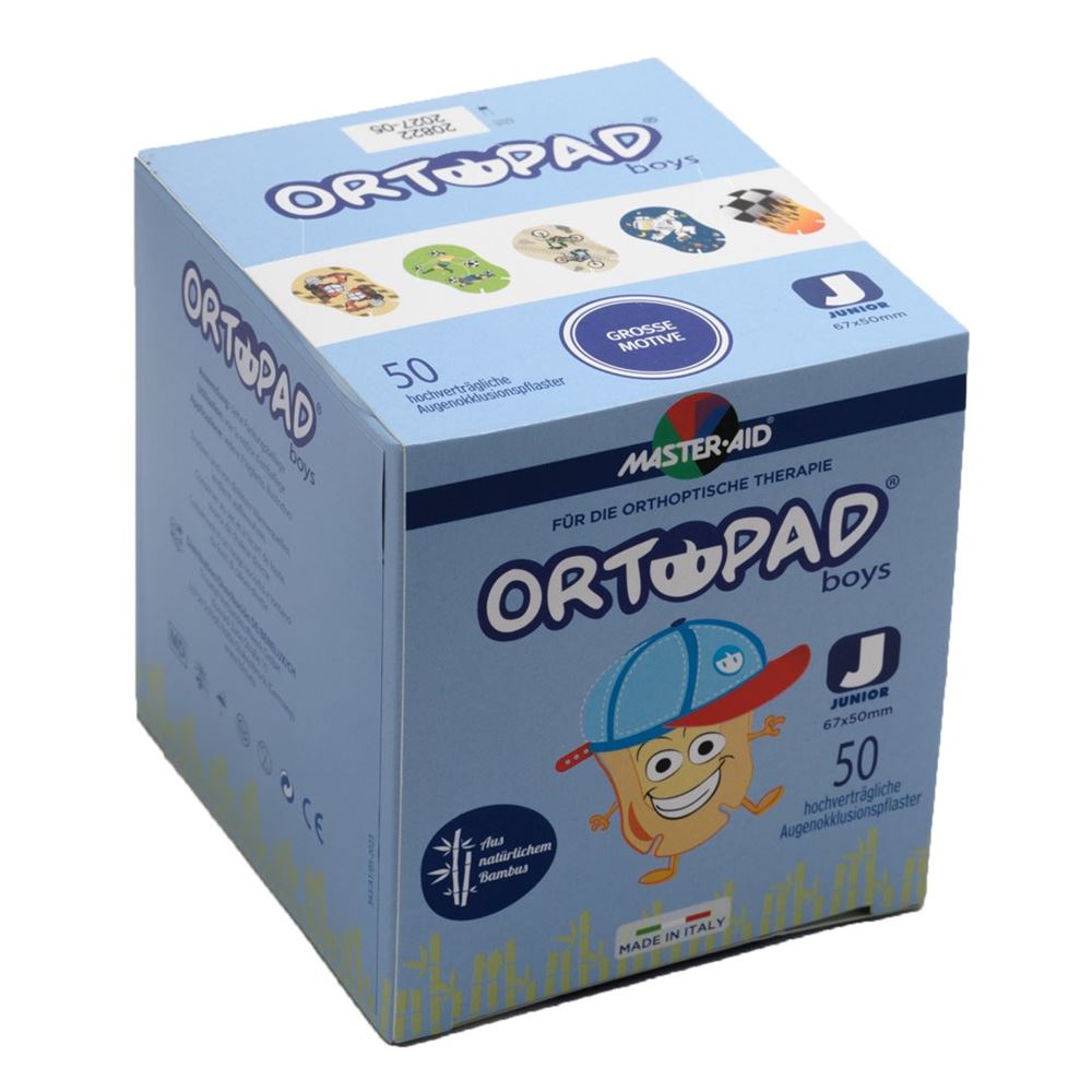 Ortopad Occlusionspflaster Junior Boys -2 Jahre 50 Stk