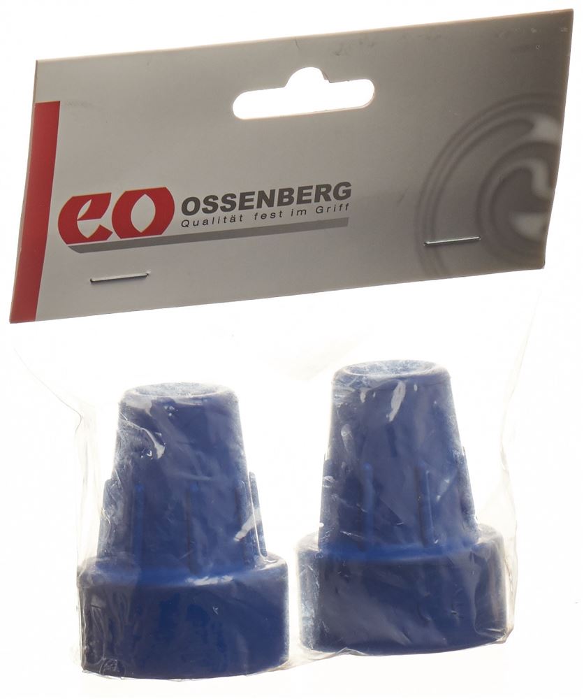 Ossenberg Krückenkapsel Pivoflex 16mm blau 1 Paar