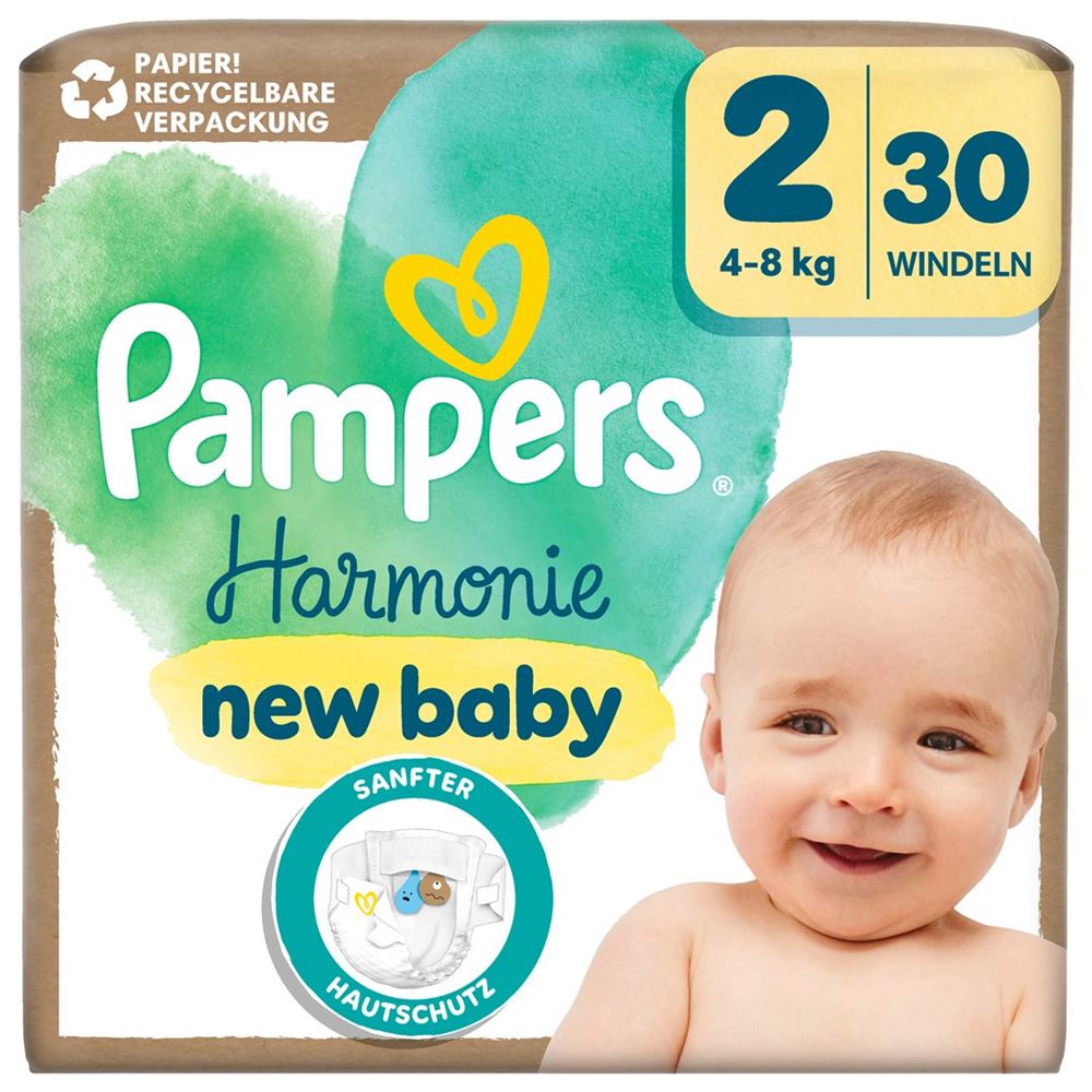 Pampers Harmonie Gr2 4-8kg Single Pack 30 Stk