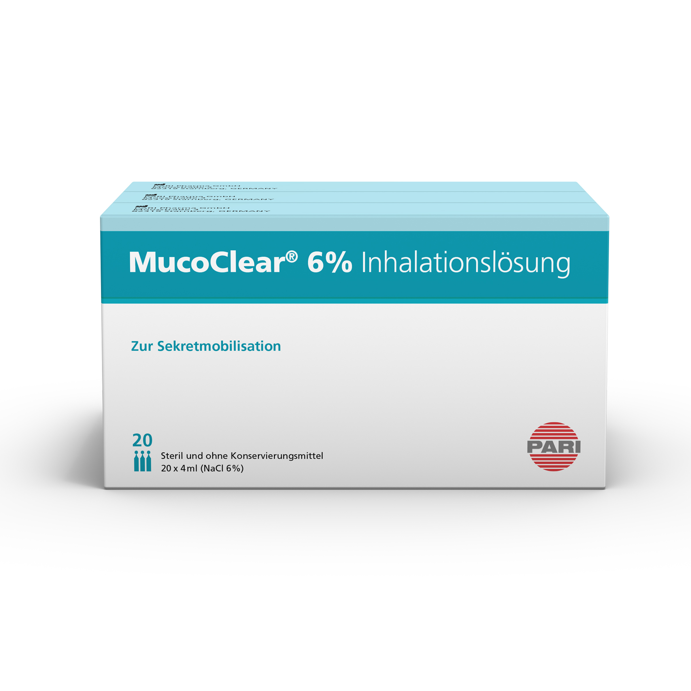 Pari MucoClear NaCl Inhal Lös 6 % hyperton 60 Amp 4 ml