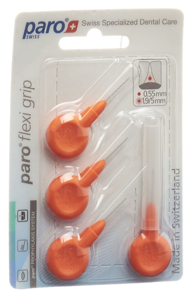 paro Flexi Grip 1.9/5mm x-fin orange konisch 4 Stk