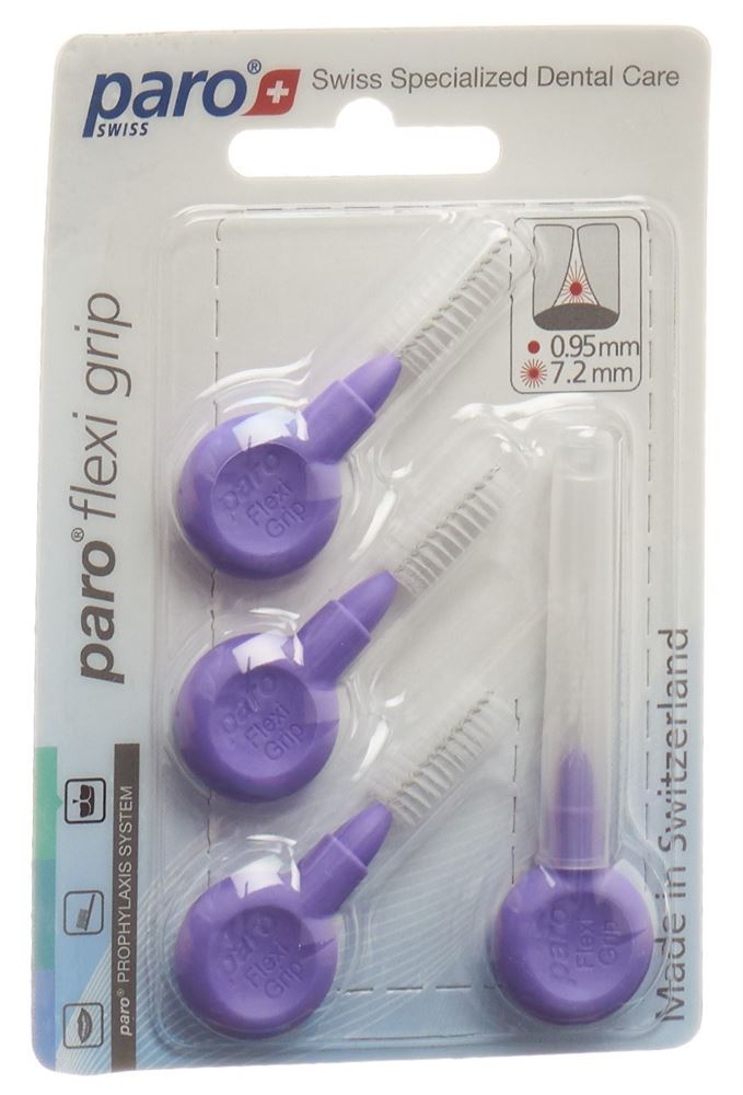 paro Flexi Grip 8mm mittel-grob violett zylindrisch 4 Stk