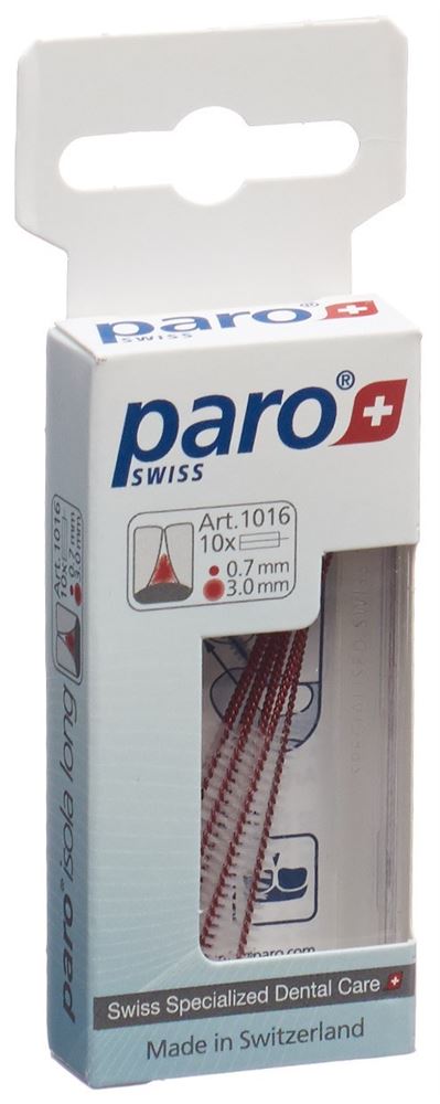 paro Isola Long 3mm x-fein rot zylindrisch 10 Stk